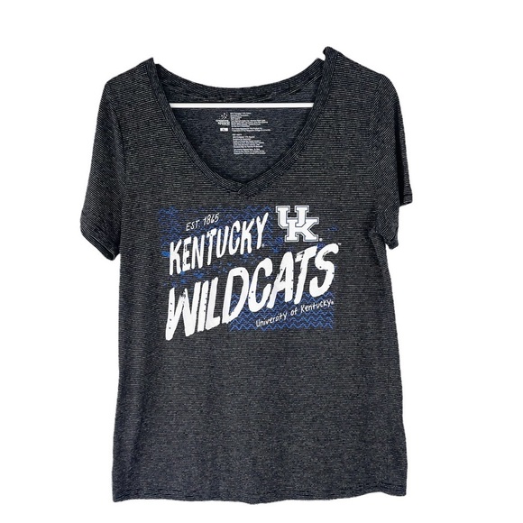 Creative Apparel University of Kentucky Wildcats Graphic V Neck Top - Picture 1 of 6